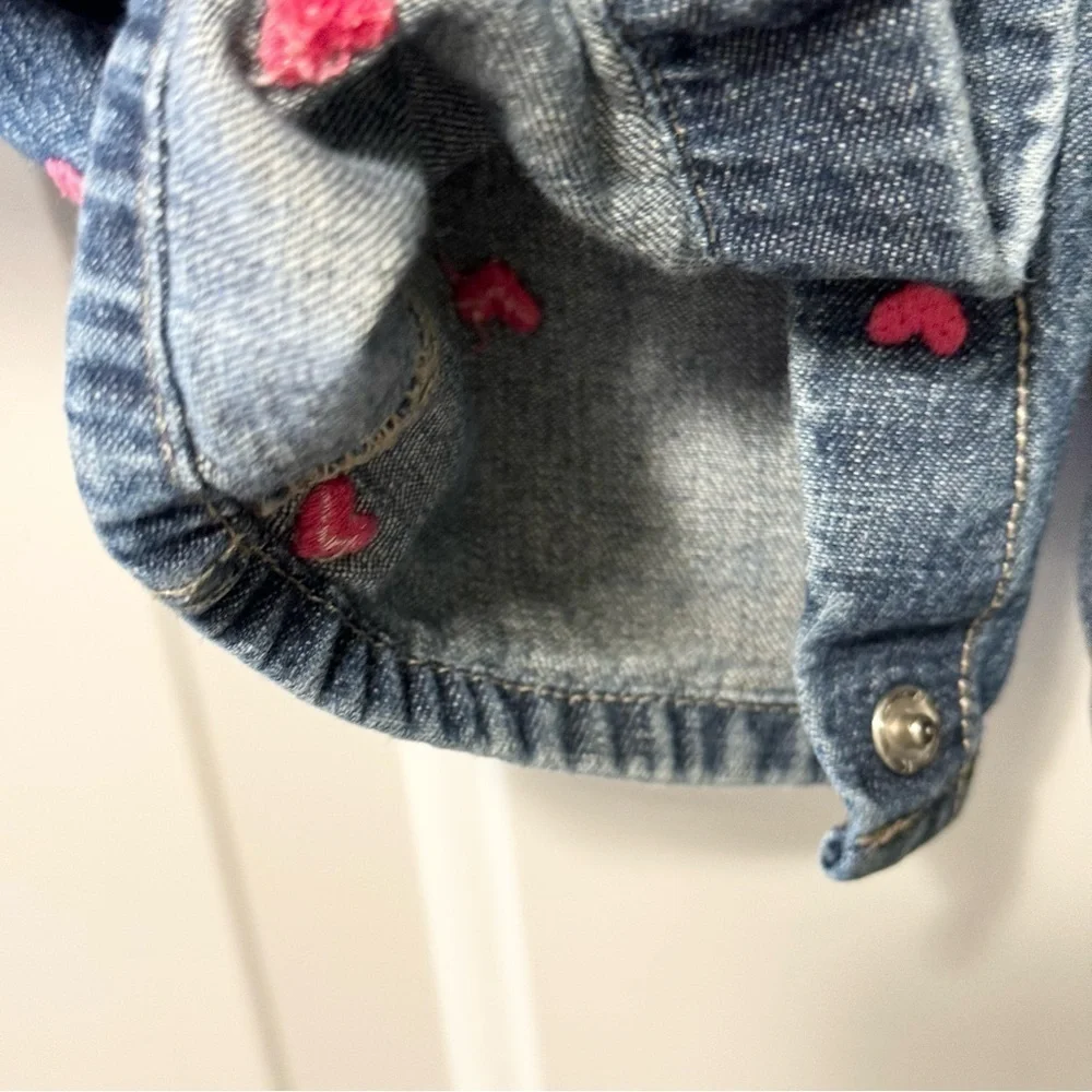Oshkosh 18 month Heart Denim Overalls